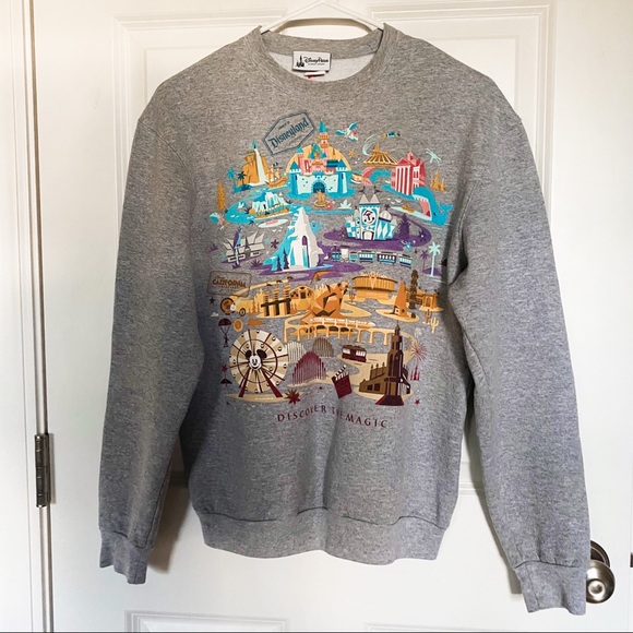 Disneyland map sweatshirt Clearance